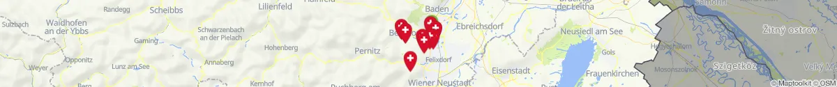 Kartenansicht für Apotheken-Notdienste in der Nähe von Berndorf (Baden, Niederösterreich)